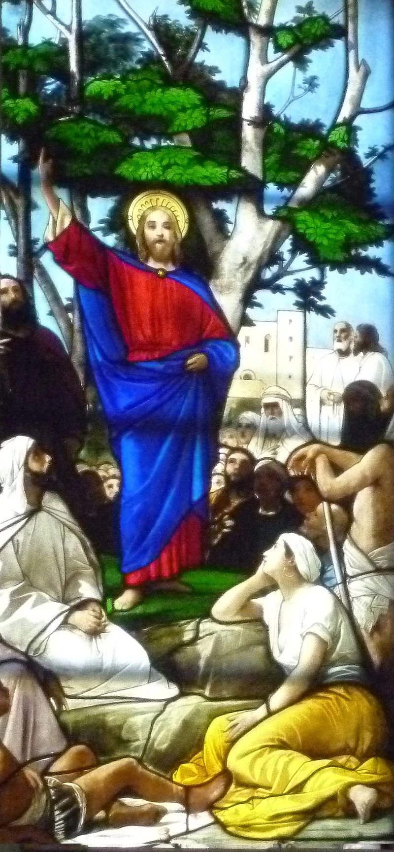 Gesù nell'orto del Getsemani - vetrata nel duomo di Como